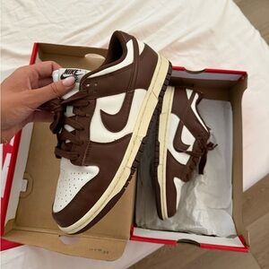 Nike Dunk Low in Chocolate and White